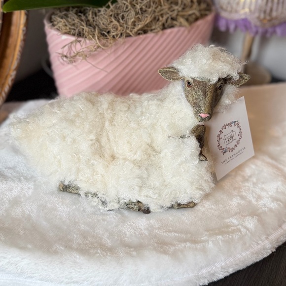 The Farmhouse by Rachel Ashwell Easter lamb Sheep Furry Easter decor NEW 2026 - Picture 3 of 3